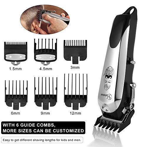 Hatteker Cortapelos Hombres Cortador de cabello Barbero Kit de corte de pelos Inalámbrico Profesional Recargable - Imagen 3