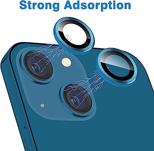GadgetBite Camera Lens Protector for iPhone 13 6.1"& iPhone 13 Mini 5.4", Tempered Glass Camera Lens Protector Tempered Glass Lens Ring Cover Fit for iPhone 13 /iPhone 13 Mini (Sea Blue) 2 51Xt7RUNFDL