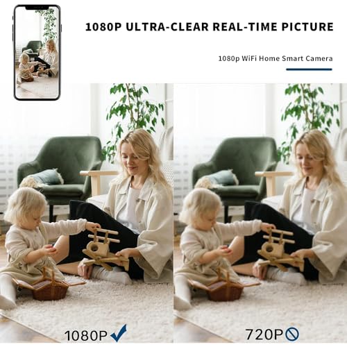 Spy Small Indoor Outdoor Camera Security Wireless Home Cameras Mini WiFi Pet Camaras,2026 1296P Tiny Nanny Cam,Wide Angle,Night Vision Home Indoor Outdoor Camara,No Need WiFi Cams For House Security by ZHOUCXZDA - Image 8
