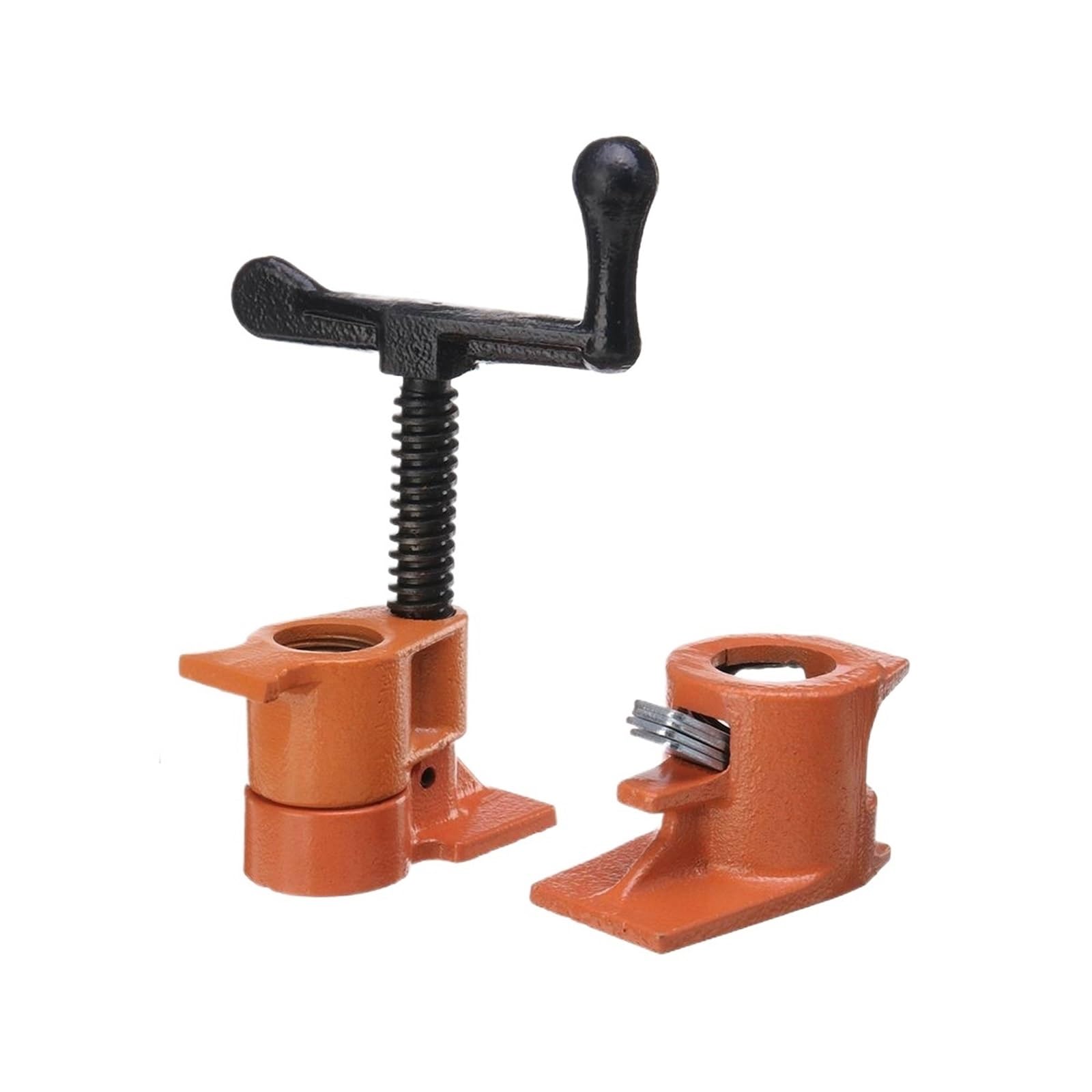 Zwcshuu One Color Pipe Clamp Woodworking 3/4 Inch Wood Gluing Pipe Clamp Heavy Duty Clamps For Woodworking(Hand Rock Rod)
