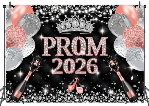 Fondo Fotográfico Prom 2026 8x6ft Oro Rosa miniatura 1