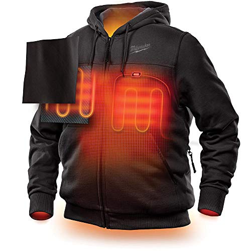 Milwaukee Hoodie M12 12V Lithium-Ion Heated Jacket Front And Back Heat Zones - Battery Not Included (Medium, Black) #TOP1