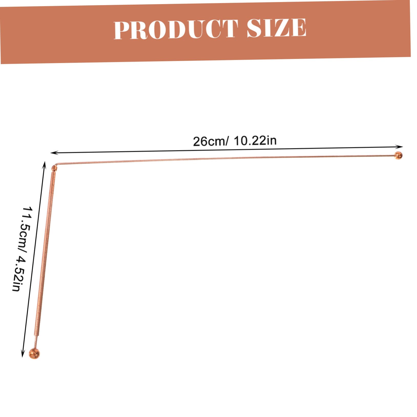 FOYTOKI Dowsing Rods 99.9% Pure Copper Easy to Use for Water Divining Spiritual Exploration