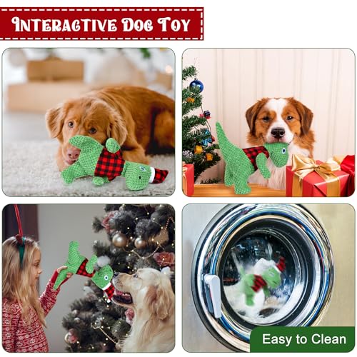 Juguete de Dinosaurio de Peluche para Perros miniatura 6