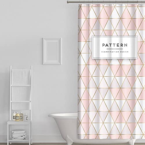Rideau de douche polyester KnSam motif géométrique haute qualité