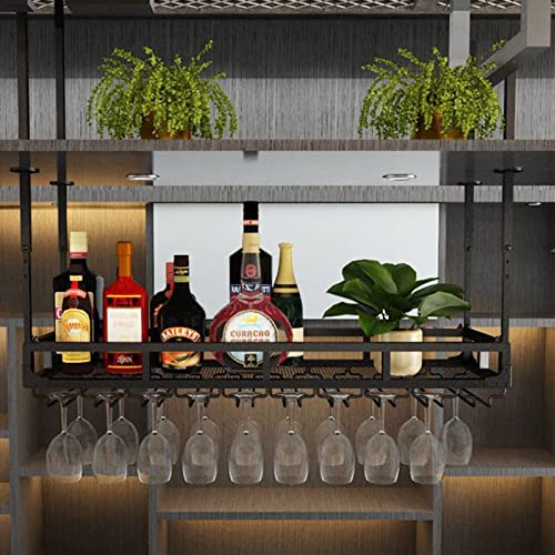 Rangement bouteilles de vin suspendu pour libérer les plans de travail - 2