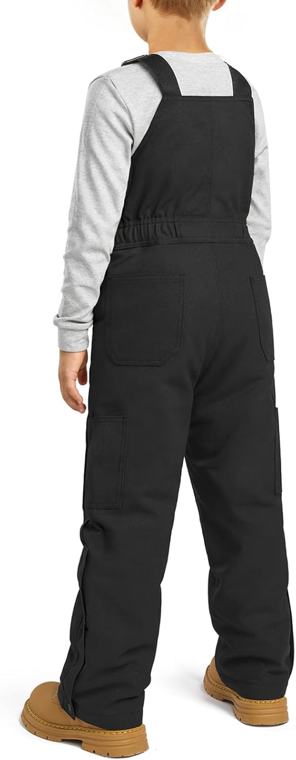 HISEA Kids' Insulated Bib Overalls, Boys' Winter Water Resistant Classic Overall, Heavyweight Windproof Overall for Youth - Image 2