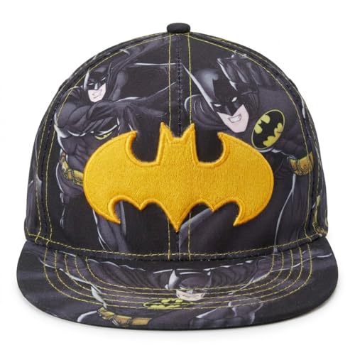 Casquette DC Comics pour garçon avec visière courbée et lanière réglable