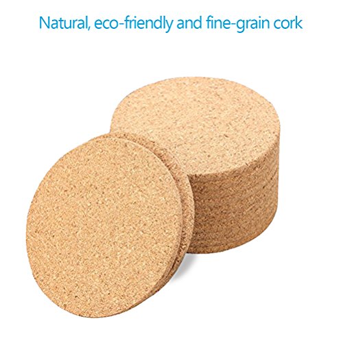 吸収性コルクコースター ホルダー付き 耐熱カップマットセット 再利用可能なラウンドドリンクコースター マグカップ コーヒーカップ ホットコールドドリンク飲料用 12個パック