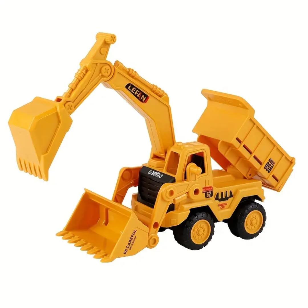 PLUSPOINT Construction Realistic Engineer Vehicle Pushdozer Excavator Bulldozer Dumper All in 1 Construction Toys Truck Machine for Kids, Multicolor (Multifunction Truck) (B0BJVXBZWX) Amazon Price History, Amazon Price Tracker