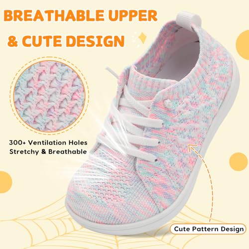 Image of JOINFREE Toddler Shoes Girls Boys Wide Barefoot Shoes Minimalist Walking Sneakers Zero Drop Slip on Tennis Shoe Breathable Naturally Flexible