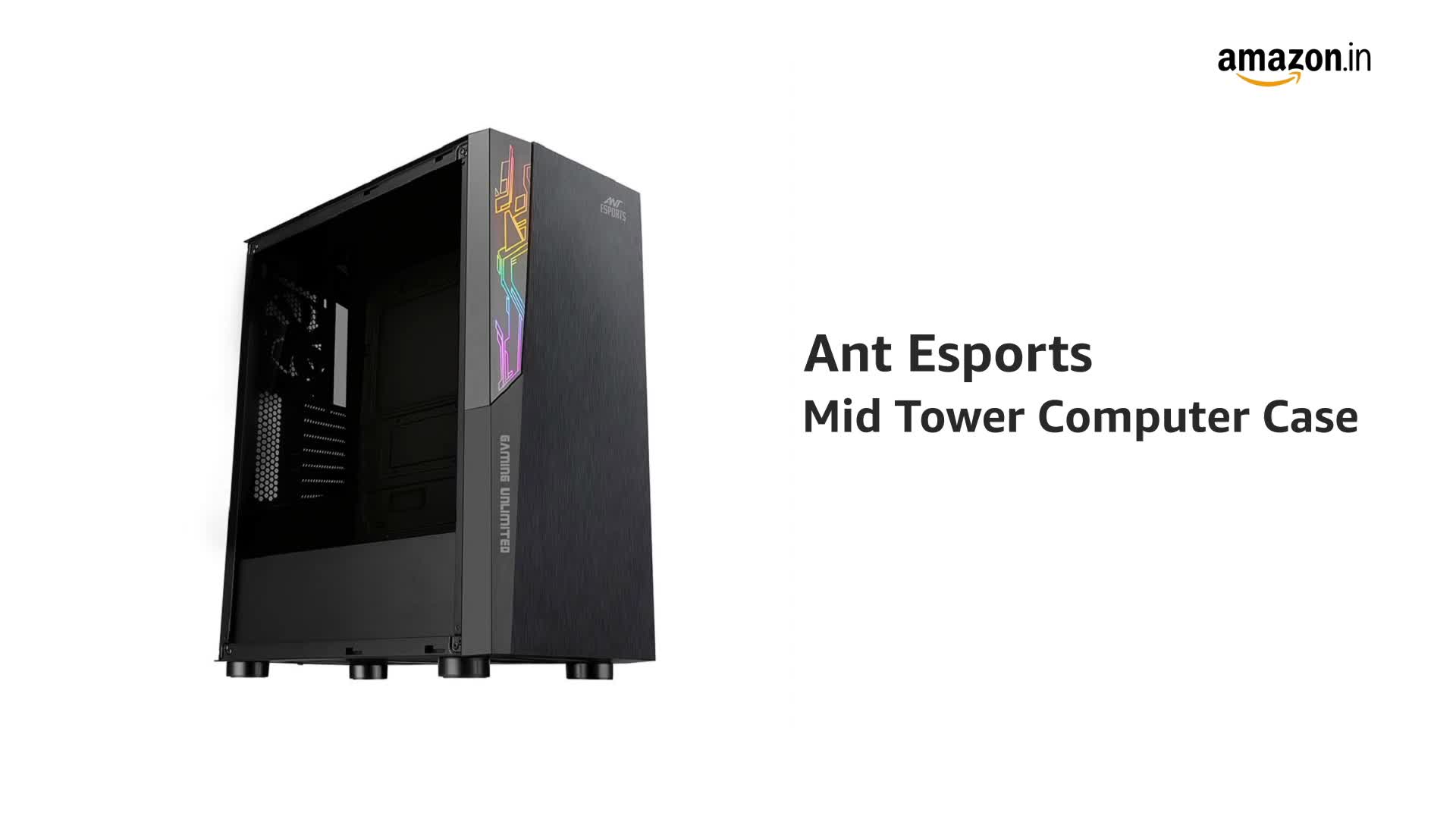 Amazon.in: Buy Ant Esports ICE-200TG Mid Tower Gaming Cabinet