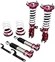 Godspeed MSS0102-B MonoSS Coilover Lowering Kit, Fully Adjustable, Ride Height, Spring Tension And 16 Click Damping, compatible with Kia Forte (TD) 2010-13