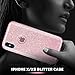 MATEPROX Compatible with iPhone Xs case,Compatible with iPhone X Glitter Bling Sparkle Cute Girls Women Protective Cas-Pink