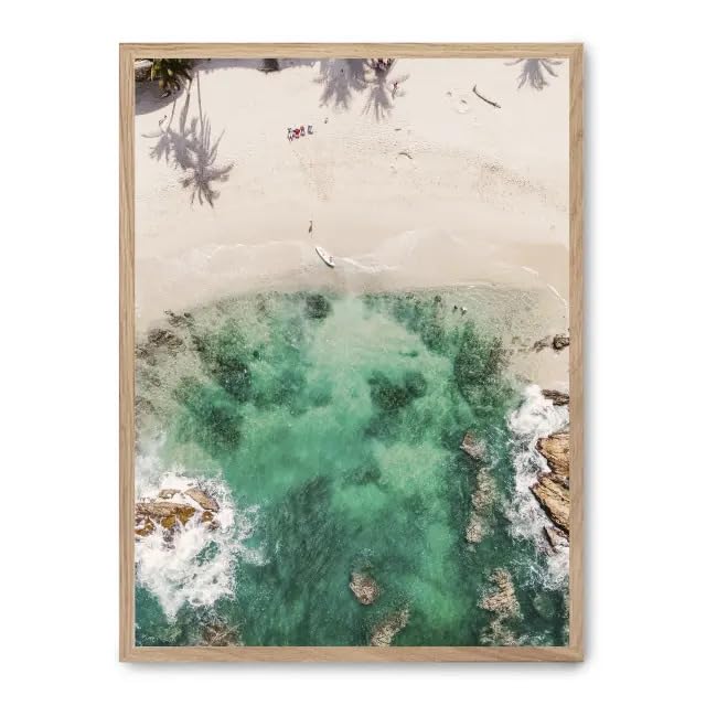 Cuadro emerald water FASE5 : voyagez face à l'océan depuis votre canapé
