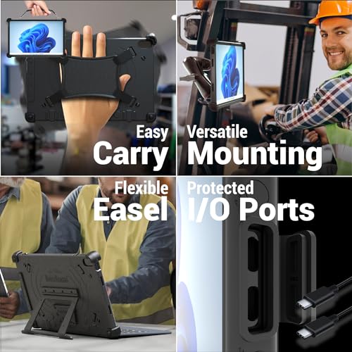 MobileDemand Flex 12B 2-in-1 Laptop, Rugged Tablet PC Windows 11 Pro Upgrade, 16GB RAM, 256GB, 12.6 inch Screen, MIL-STD-810H Certified, Field Work Tablet with Keyboard, Android Tablet Alternative - Image 7