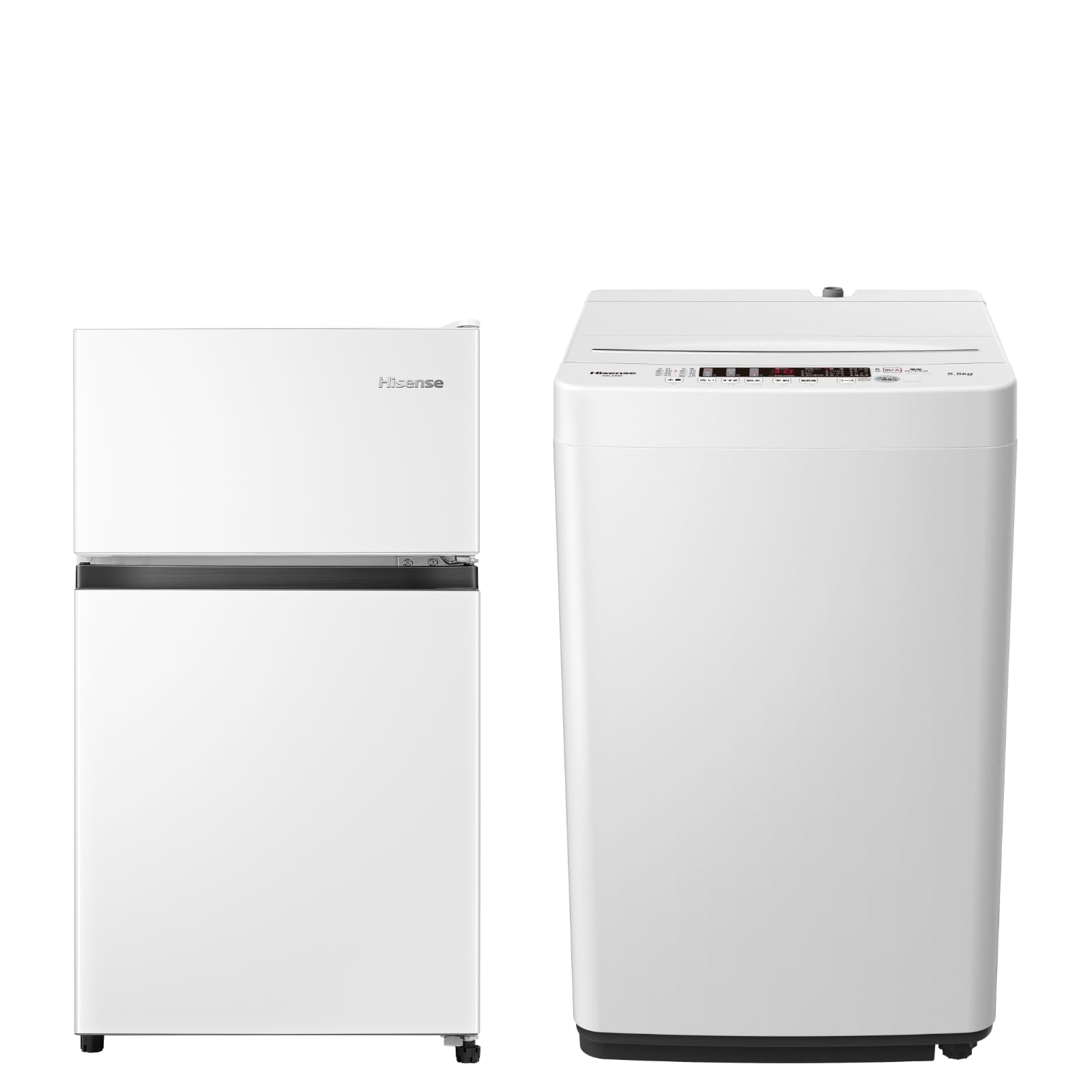 Amazon | 【新生活家電セット】ハイセンス 冷蔵庫 87L 白 & 洗濯機 5.5