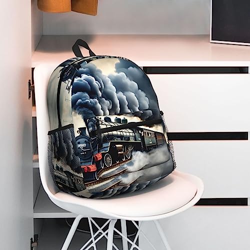 Sac à dos léger noir polyvalent avec compartiments pour adulte - 7