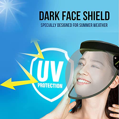 Image of Bubble Face Shield light-black transparent | Full Face Protection with adjustable band,Ideal for Adult Head Size, Unisex Helmet Visor(PACK OF 1, light black)