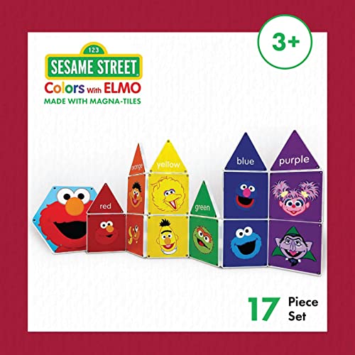 Createon SSELMO200518 Magna-Tiles "Sesame Street" Toys, Magnetic Kids’ Building Toys From "Sesame Street" Books, Colors With Elmo Magnet Tiles thumb #1