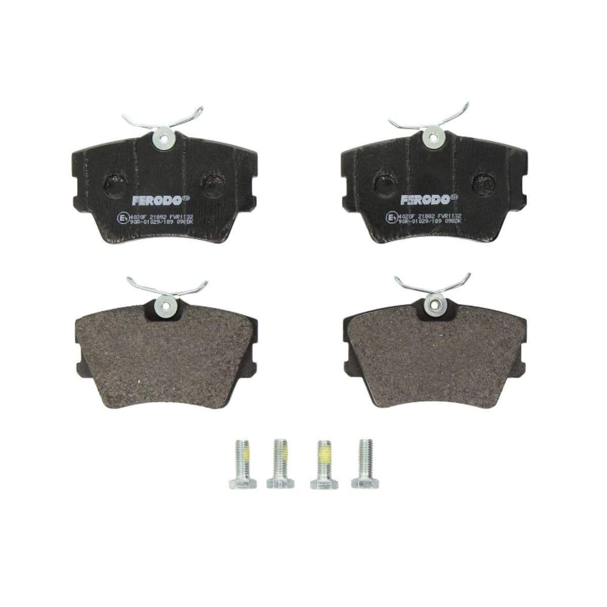 FERODO Brake Pads | FVR1132 | Rear | for VW TRANSPORTER T4 Bus 1990-2004 | OE-Matching Quality | Eco-Friction Fuse+ Technology