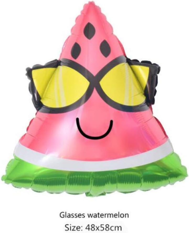 ZLJTT Birthday Balloons Pineapple Beer Cup Foil Balloon Birthday Decoration Kids Adult Party Beach Party Helium Air,29Cartoon Watermelon