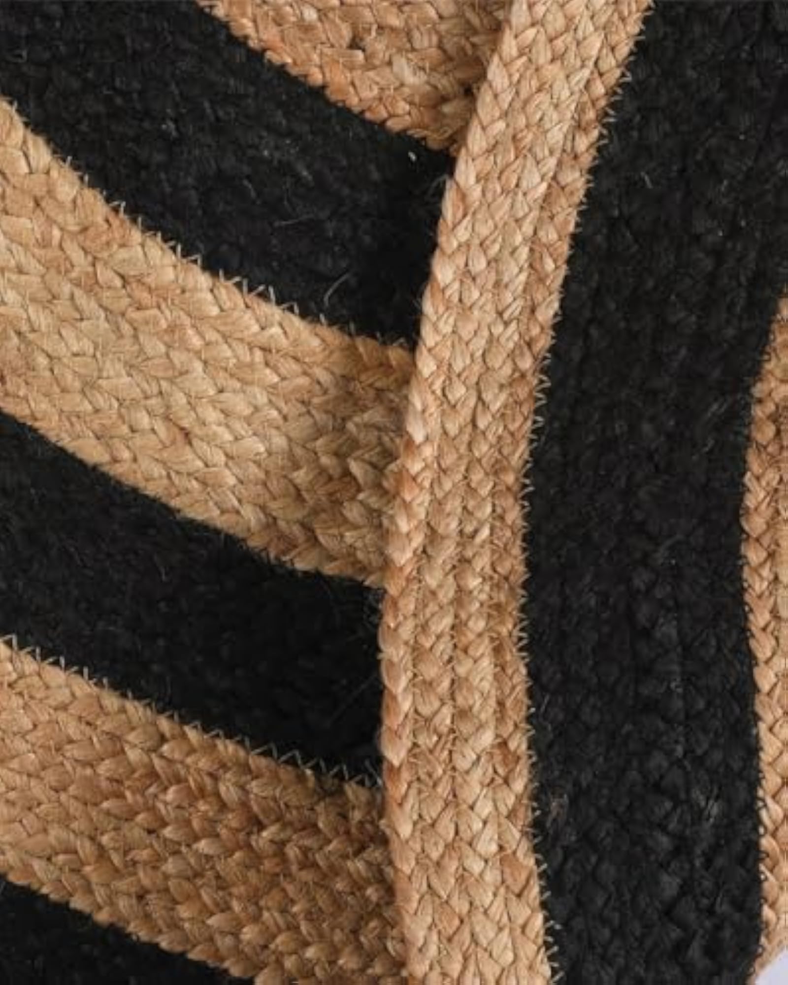 Live Beautiful ! Reversible Geometric Pattern Jute Mat