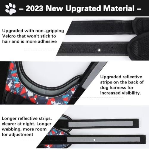 Belababy Service Dog Harness Small Medium Large, Adjustable Emotional Support Dog in Training Harness with Sturdy Handle - Image 3