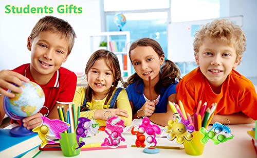 Image of 100 Packs Shark Turtle Dolphin Fish Octopus Mermaid Whale Mini Ocean Assorted fidgets for Kids Children Classroom Students Gifts from Teacher,Birthday Party Favors