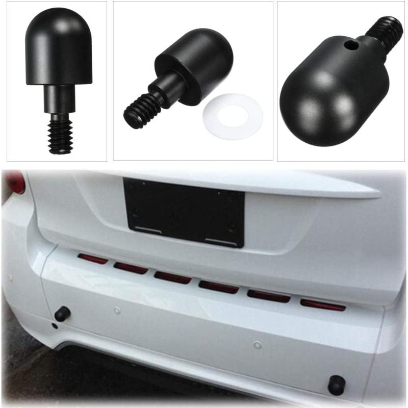 Sound Way 2X Protezioni Rotonde Shock Guardia Chiodo Paraurti Posteriore Auto Anti Collisione Compatibile con Smart ForTwo 451