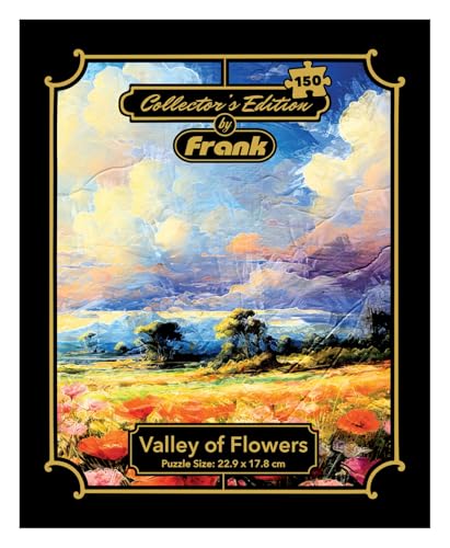 Image of Frank Valley of Flowers 150 Pieces Puzzle | Collector's Edition | Travel Friendly Mini Puzzles | Puzzles Having Realistic Illustrations | Game for Focus & Memory | for Adults & 7 Years & Above