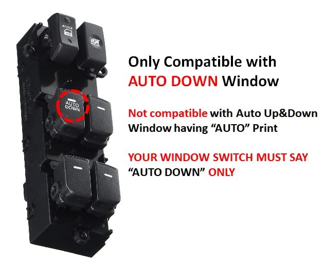 Miniatura 2 de Interruptor principal de ventana eléctrica OEM 93570-2K010WK original  Auto Down Only  935702K010WK para KIA Soul 2011-2013