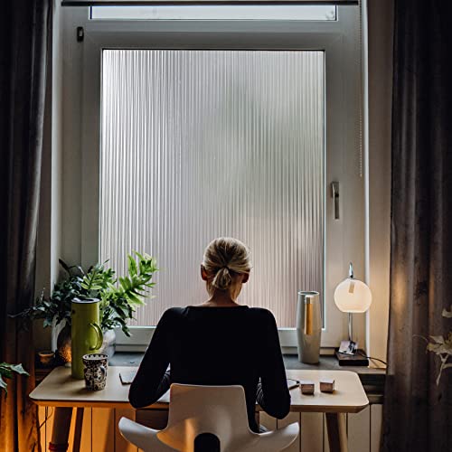 Image of CottonColors Window Film, Blindfold Sheet, Repositionable Window Glass Film, UV Protection, 35.4 x 78.7 inches (90 x 200 cm), No Glue 3D Privacy Glass Film, DIY Stained Glass 060