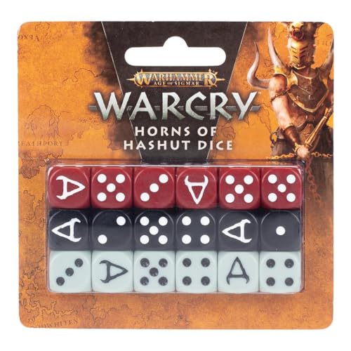 Dados de Colección Warcry Horns of Hashut Resina Alta Calidad