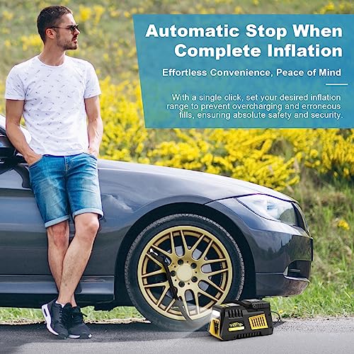 Fbk Portable Tire Inflator Digital Air Compressor 12V Dc Tire Air Pump Car Accessories With Auto Shut-Off Function thumb #2