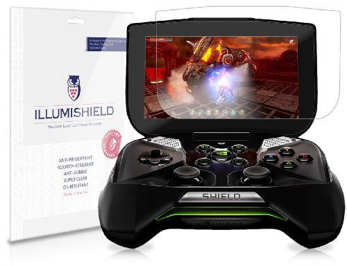 iLLumiShield Screen Protector Compatible with NVIDIA Project Shield 5 inch (3-Pack) Clear HD Shield Anti-Bubble and Anti-Fingerprint PET Film
