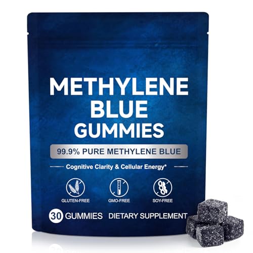 HJFRONGF Methylene Blue Gummies - Gluten Free & Non-GMO - Easy Gummy Format