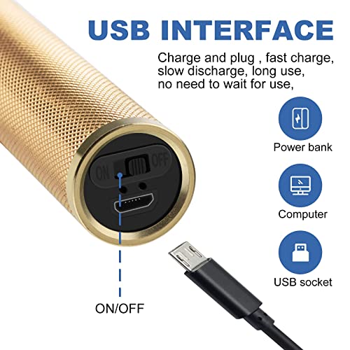 Yogingo Hair Trimmer For Men, Professional Hair Clippers For Men With Usb Cordless Rechargeable Grooming Kits, Approaching Zero Gapped Beard Trimmer For Men Baldhead Shaver (Gold) #TOP5
