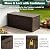 MAKE CHANGES Outdoor Storage Box, 98 Gallon Deck Box, Outdoor Storage Bench, Waterproof Resin Storage Bench with Lockable Lid, Patio Furniture Cushions & Garden Tools Storage, UV Resistant (Brown)