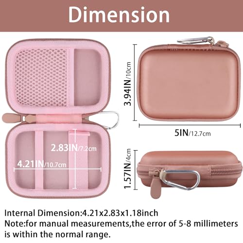 Image of khanka for Anker Nano Power Bank Ultra-Slim 5,000Mah & Maggo Power Bank 10K Case,Compatible with Anker A1665 /A1664 Slim Magnetic Charger,Protective Carrying Case Only (Pink)