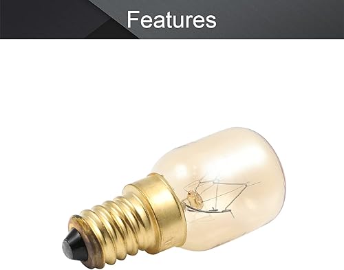 Miniatura 8 de Othmro 3 bombillas de microondas 220-240 V 220 bombillas de microondas E14, 2700 K blanco cálido bombilla de repuesto de electrodomésticos,