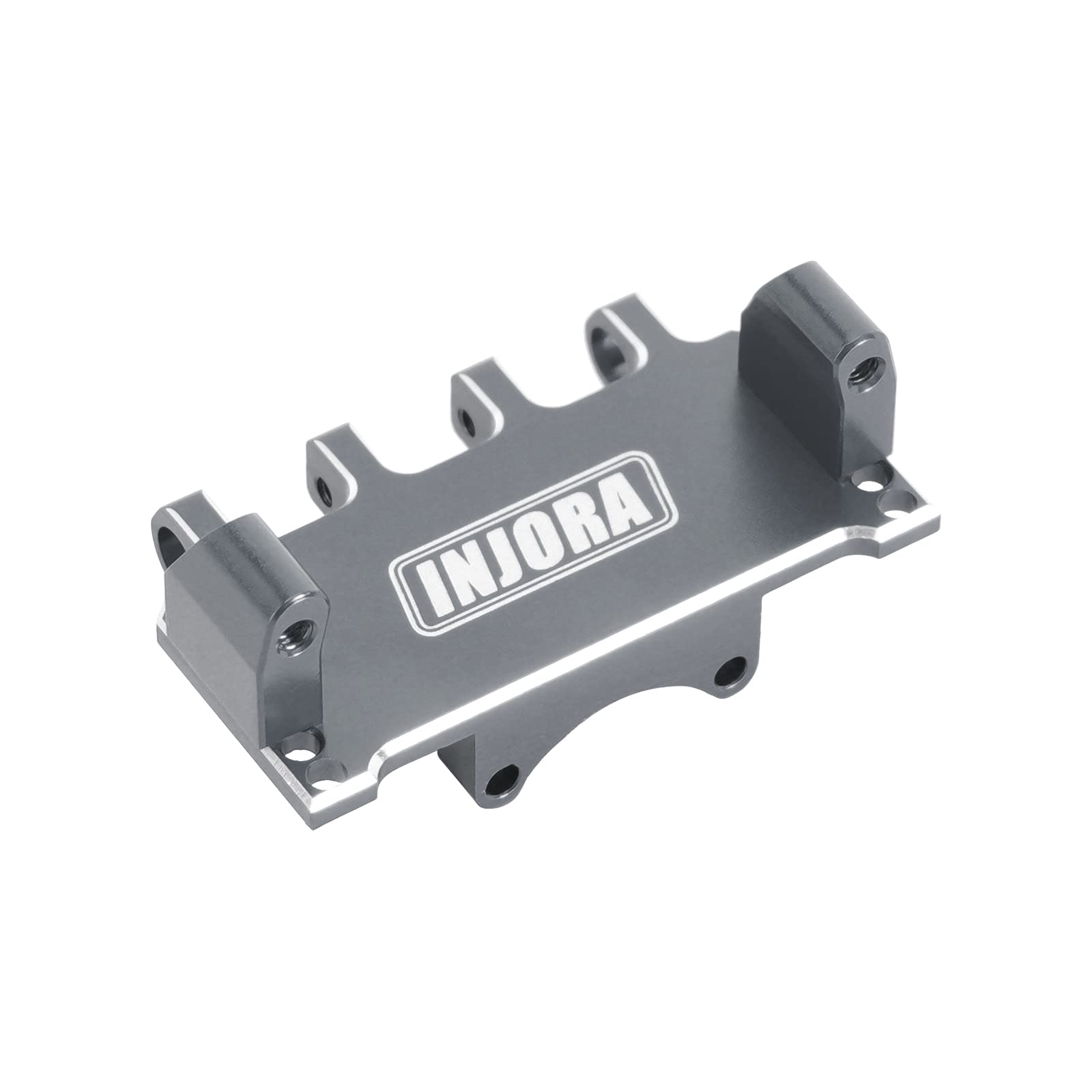 INJORA Adjustable Servo Mount CNC Aluminum for Axial SCX24 1/24 RC Crawler Upgrade(Grey)