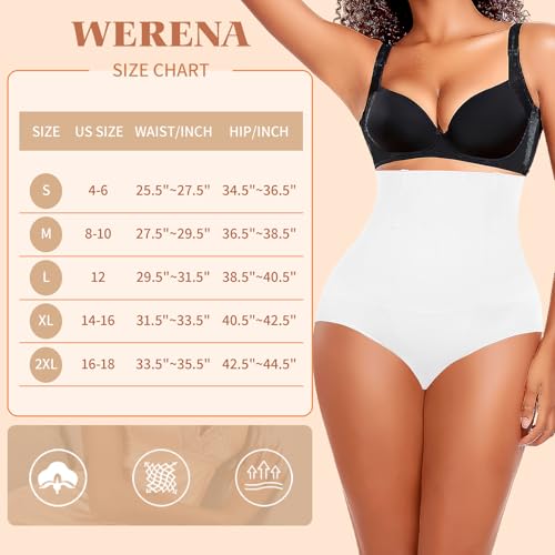 Image of Werena Tummy Control Shapewear Panties For Women Seamless High Waist Shaping Body Shaper Girdle Underwear