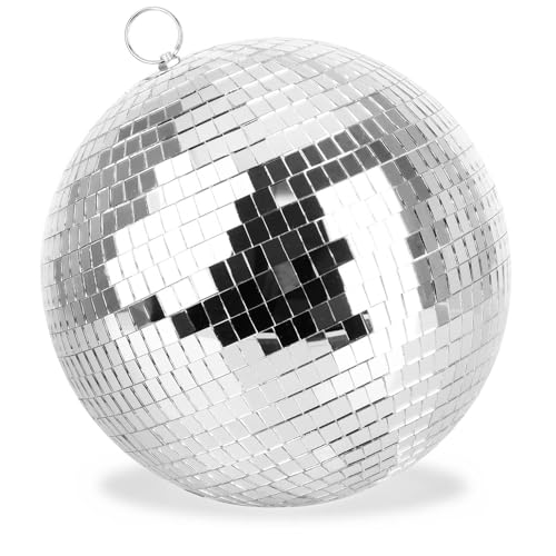 com-four® Bola de Discoteca - Bola de Espejos para Colgar - Bola de Discoteca para Fiesta tematica...