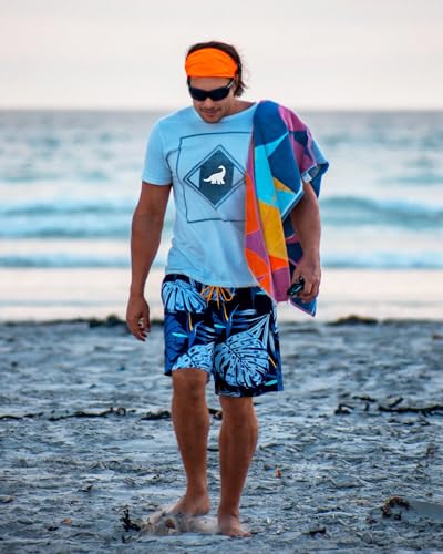 Image of SURF CUZ Mens Swim Trunks with Compression Liner Swim Shorts 7 inch Swimming Trunks Stretch 7 Inch Swim Suits Quick Dry
