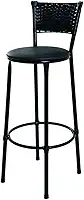 BANQUETA ALTA PRETA COZINHA BAR BALCÃO AREA GOURMET (PRETO)