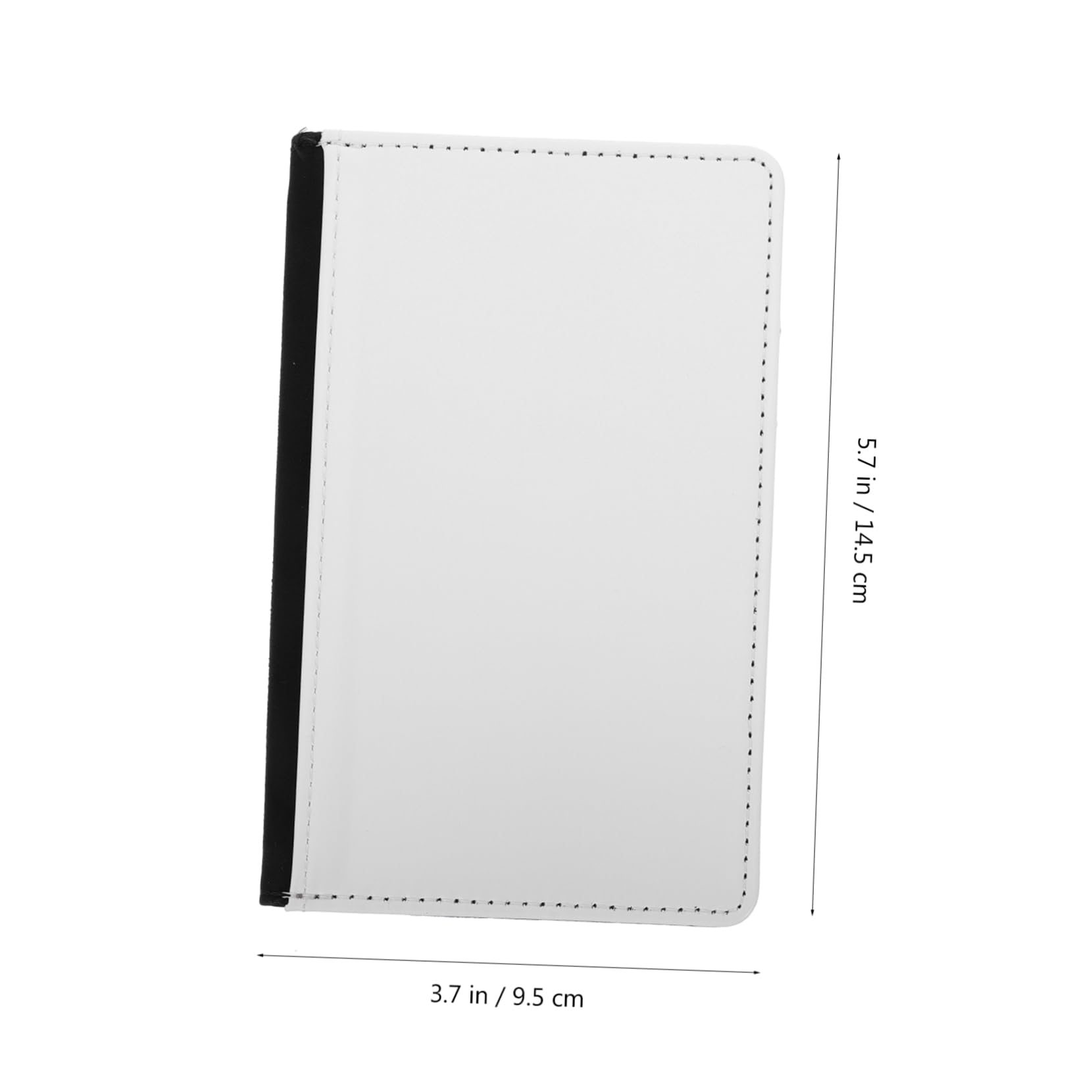IMIKEYA Porta Documenti da Viaggio in Pelle Pu Nero Set 3 Pezzi Design Pratico e Custodia Elegante per Organizzazione Sicura di Passaporti