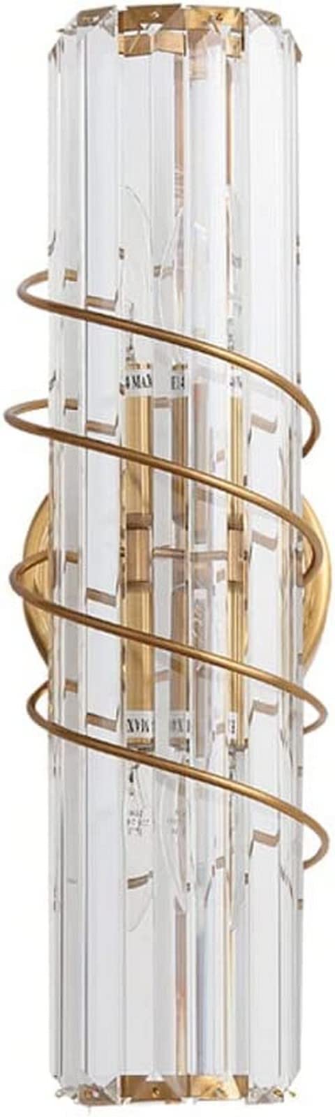 Lampa ścienna cylindryczna kryształowa lampa ścienna LED, postmodernistyczna prosta kryształowa podkładka ścienna LED, kinkiet ścienny, kreatywny prosty uchwyt, do salonu, gabinetu, korytarza