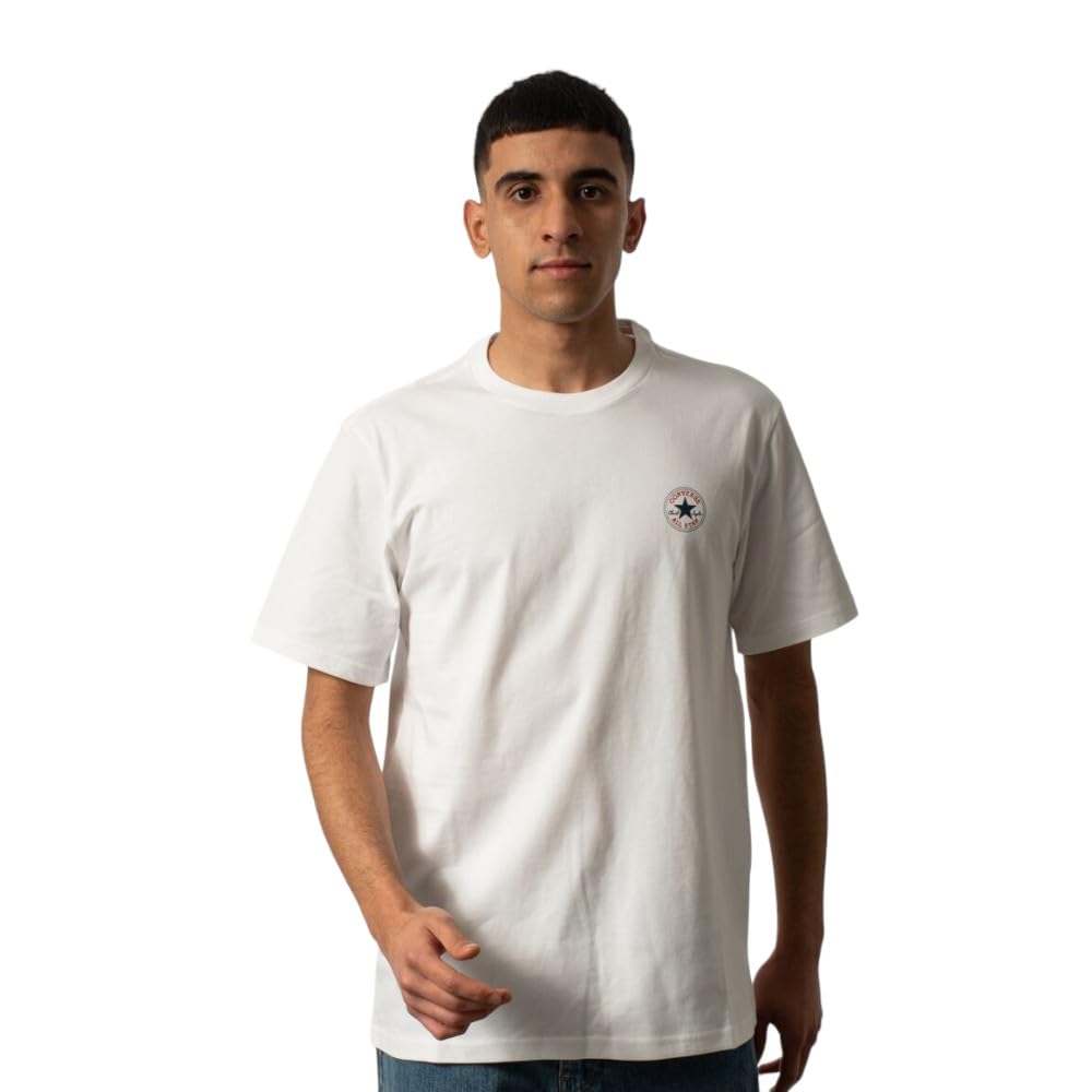 Converse Unisex White Go-to Mini Patch T-Shirt