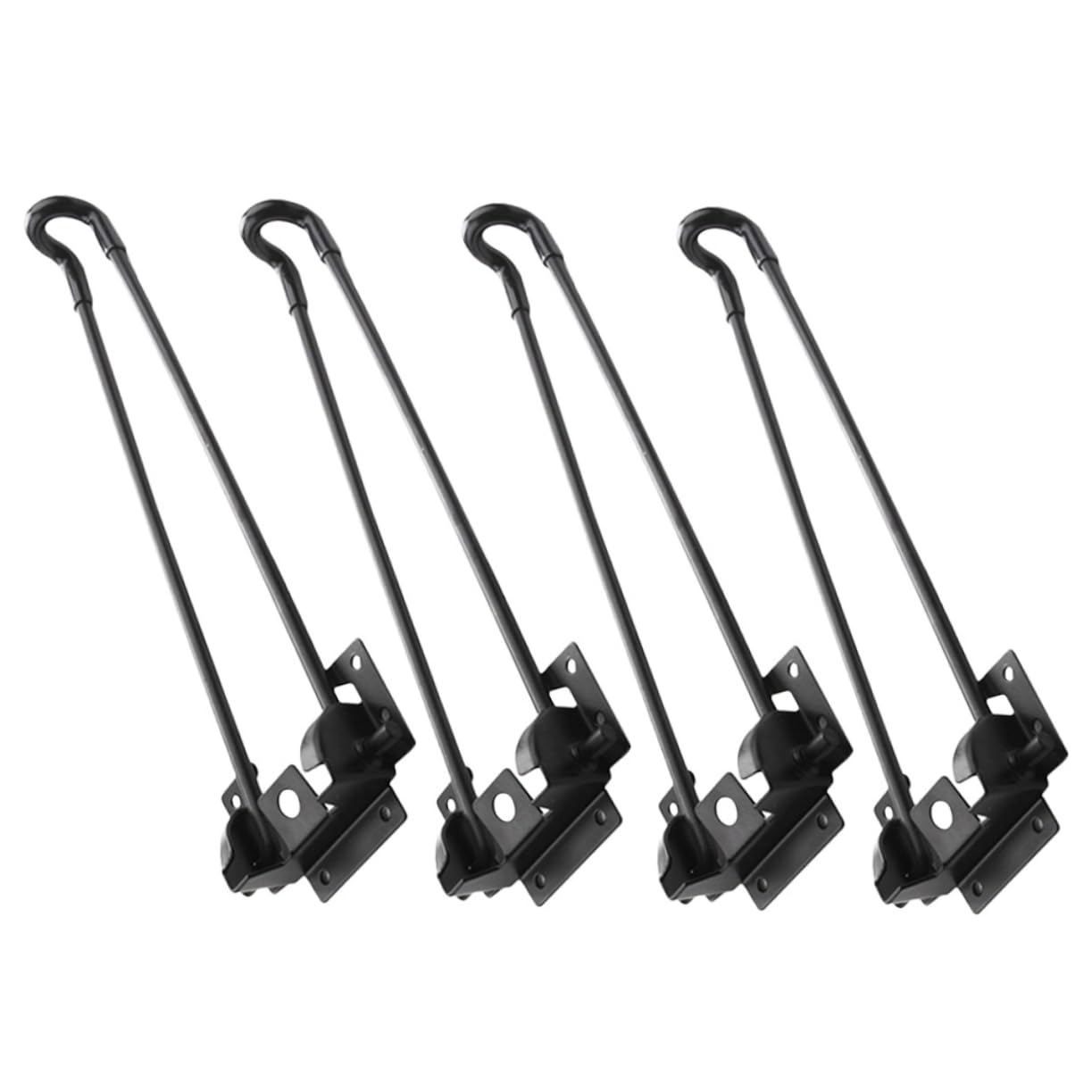 Hemobllo 4 Stück Schreibtischbein aus Eisen Klappbare Haarnadelbeine für Couchtisch und Küchentischbeine Starke und Zuverlässige Metallbeine für Aufklappbarer Tisch Schwarz